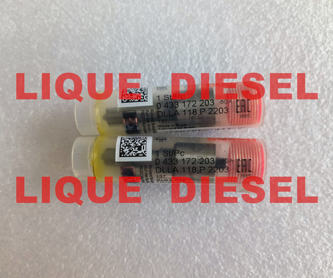 LA CHINE Buse d'injecteur BOSCH 0433172203 DLLA118P2203 0 433 172 203 DLLA 118 P 2203 fournisseur
