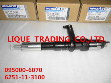 LA CHINE Injecteur commun de rail de DENSO 095000-6070 pour le moteur 6251-11-3100, 6251113100 de KOMATSU PC400/450-8 fournisseur