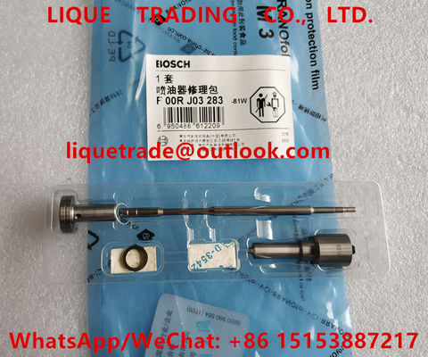 LA CHINE Le kit F00RJ03283, F 00R J03 283 de révision de BOSCH incluent le costume 0445120170 0445120224 de DLLA152P1819 F00RJ01692 fournisseur