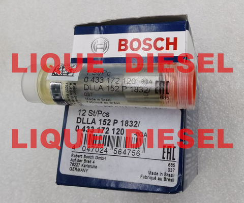 LA CHINE Gicleur d'essence commun de rail de BOSCH 0433172120, DLLA152P1832, 0 433 172 120, DLLA 152 P 1832 fournisseur