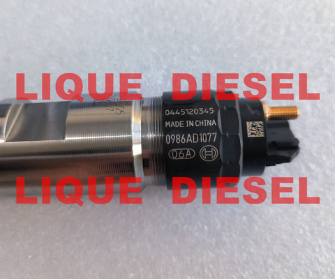 Injecteur commun 0445120345 de rail de BOSCH 0 445 120 345 0445 120 345 0986AD1077 0 986 AD1 077 fournisseur