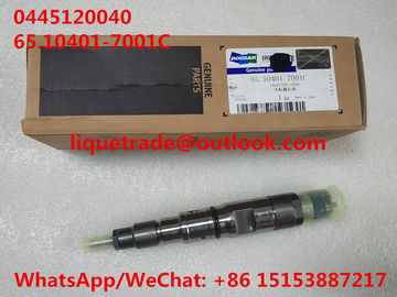 Injecteur 0445120040, 0 445 120 040, 65.10401-7001C, 65.10401-7001 de BOSCH pour DOOSAN fournisseur